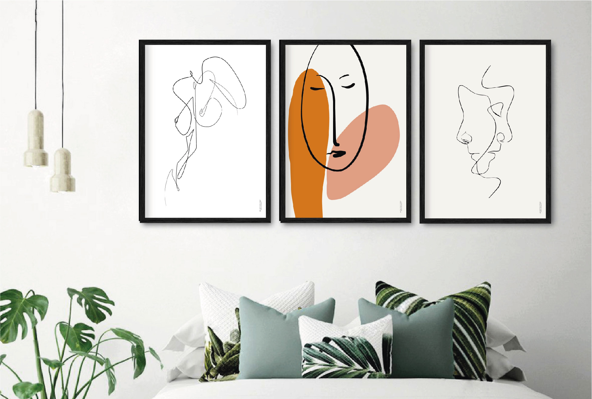 

Набор постеров "Lines Art" с антибликовым стеклом в чёрной рамке