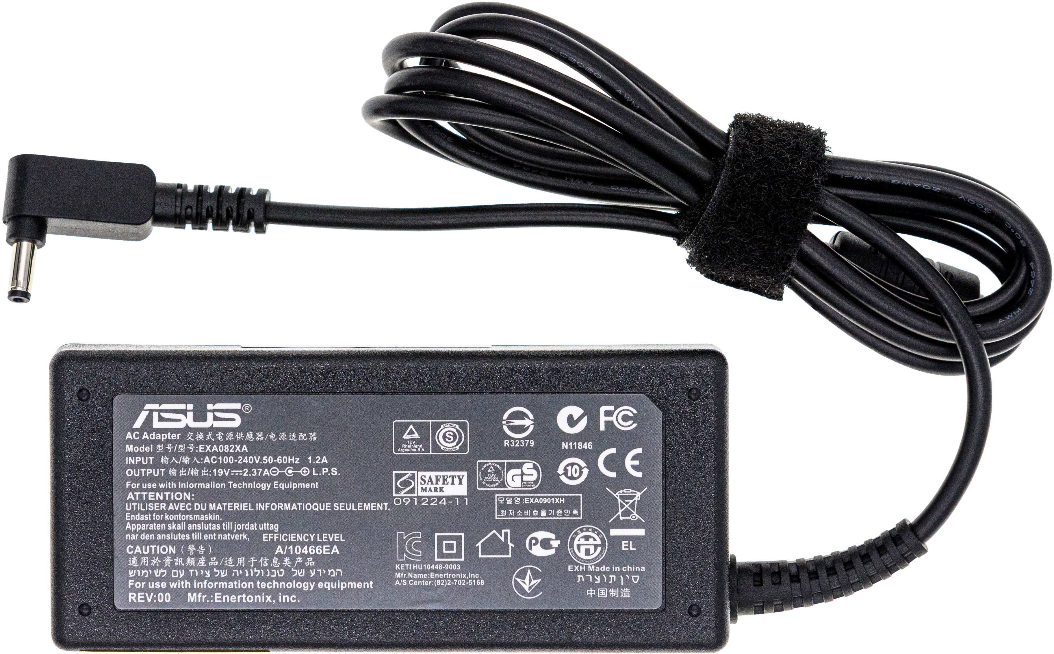 

Блок живлення для ноутбука ASUS (19 В 2.37 A 45 Вт) 4.0 x 1.35 мм + кабель 1.2 м (AS45W135С)