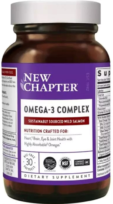 

Омега 3 Комплекс, Omega 3 Complex, New Chapter, 30 желатиновых капсул (727783902924)