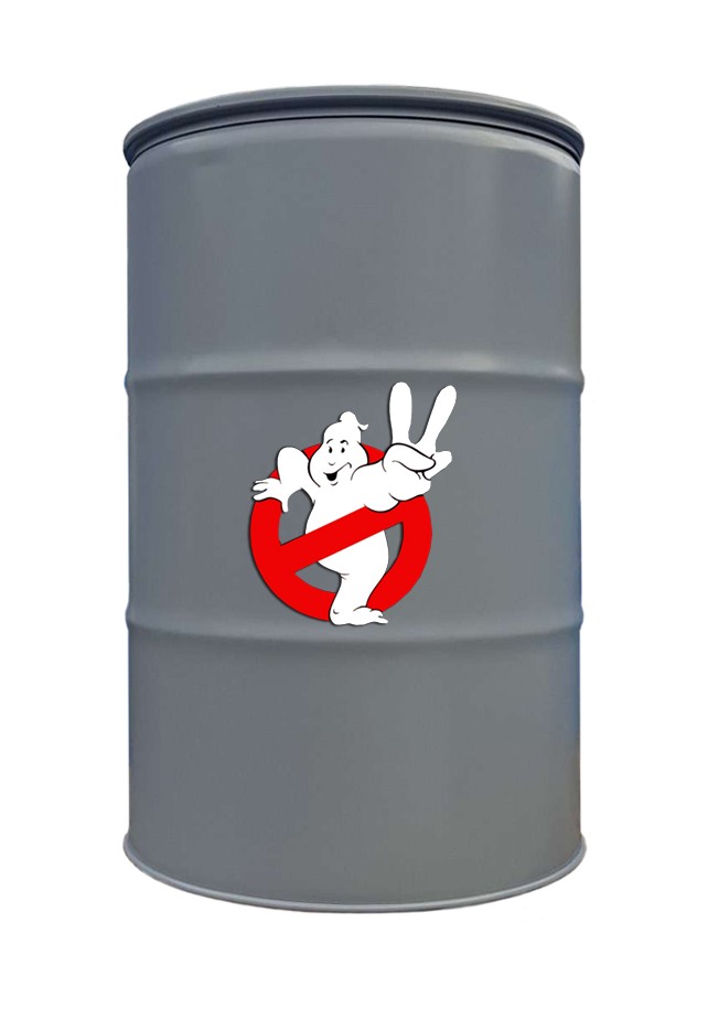 

Бочка дизайнерская в стиле LOFT (ЛОФТ) Тарне Рішення 1А2 внутреннее покрытие чёрное 200л серая GHOSTBUSTERS