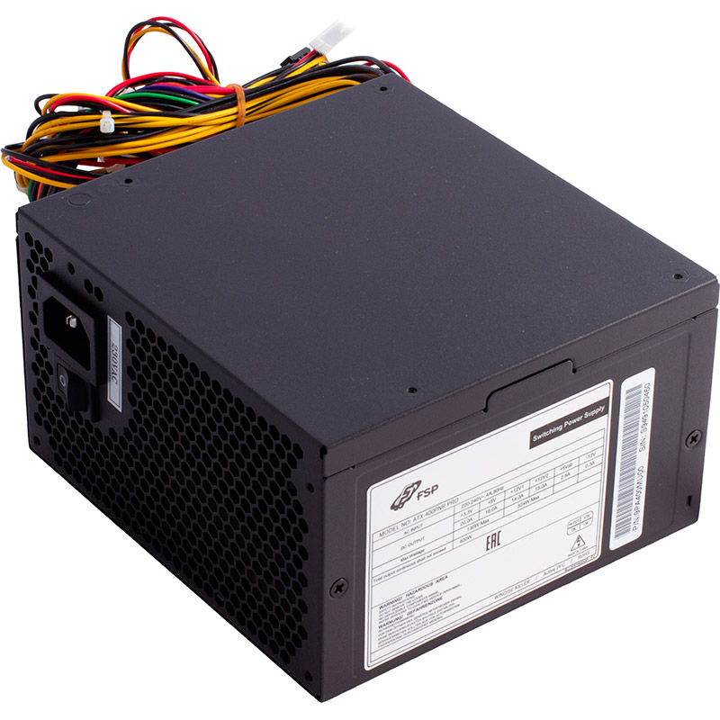 

Блок живлення 400W FSP ATX-400W PNR PRO 120mm silent fan, Retail Box