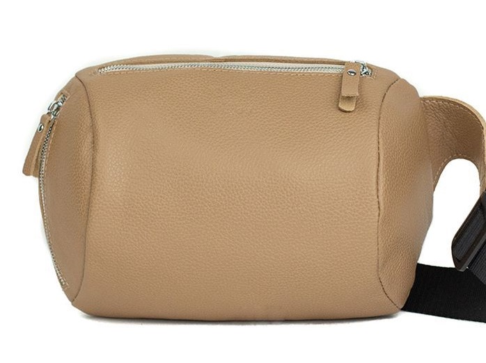 

Сумка поясная кожаная The Wings EASY темно-бежевая флотар TW-Izi-dark-beige-flo