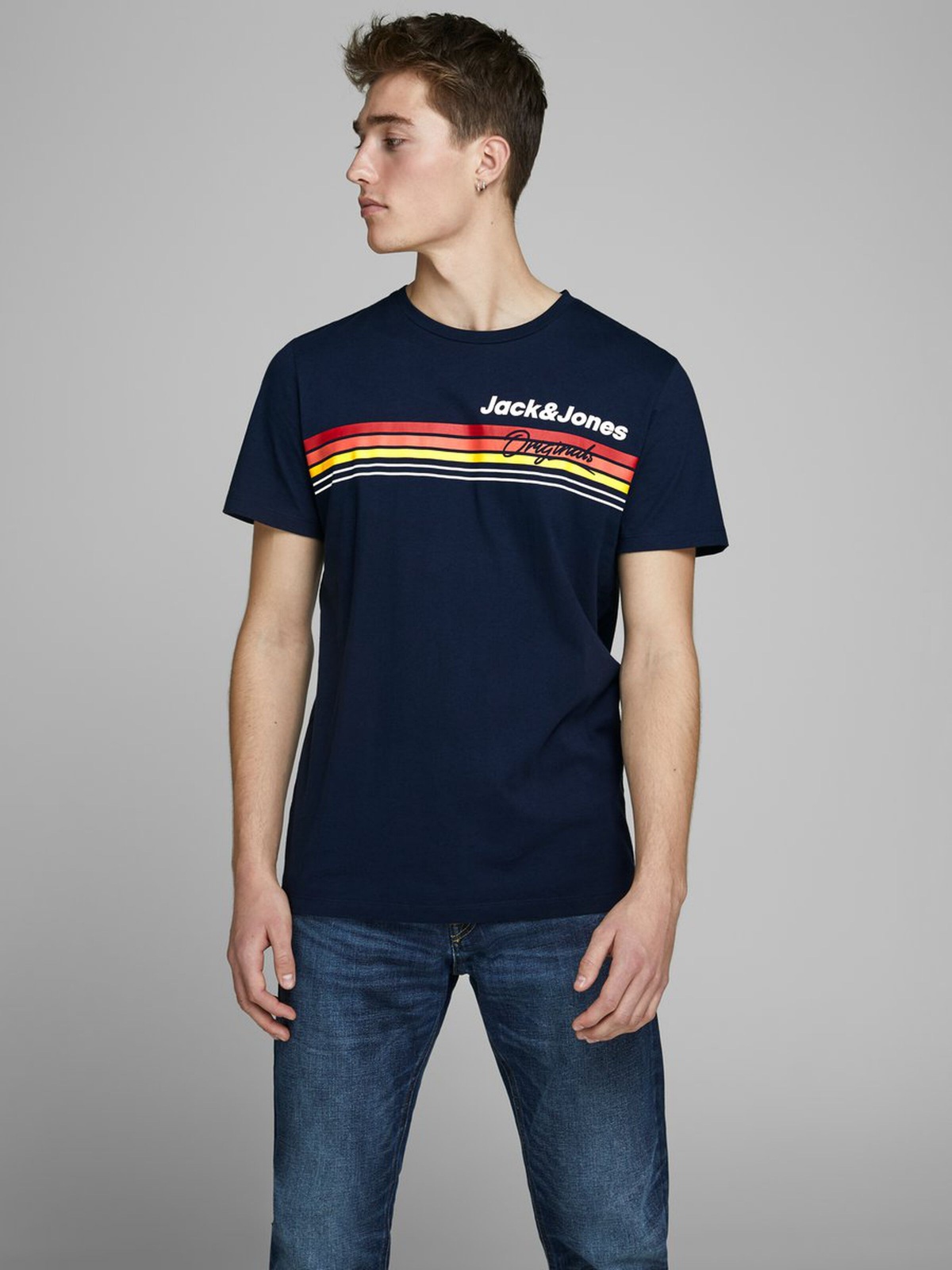 

Футболка Jack & Jones  Темно-синий 12168083Navy, Футболка Jack & Jones M Темно-синий 12168083Navy