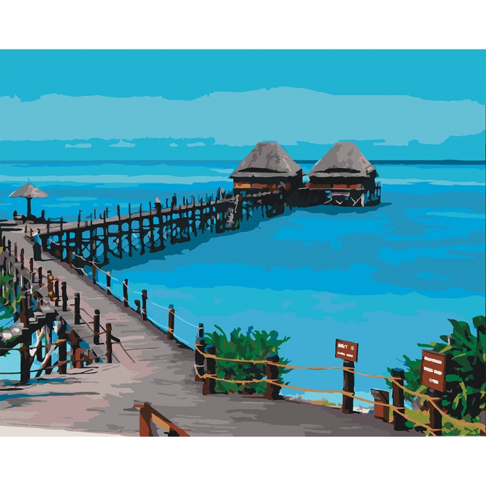 

Картина по номерам Идейка море "Лагуна" 40*50 см 3*