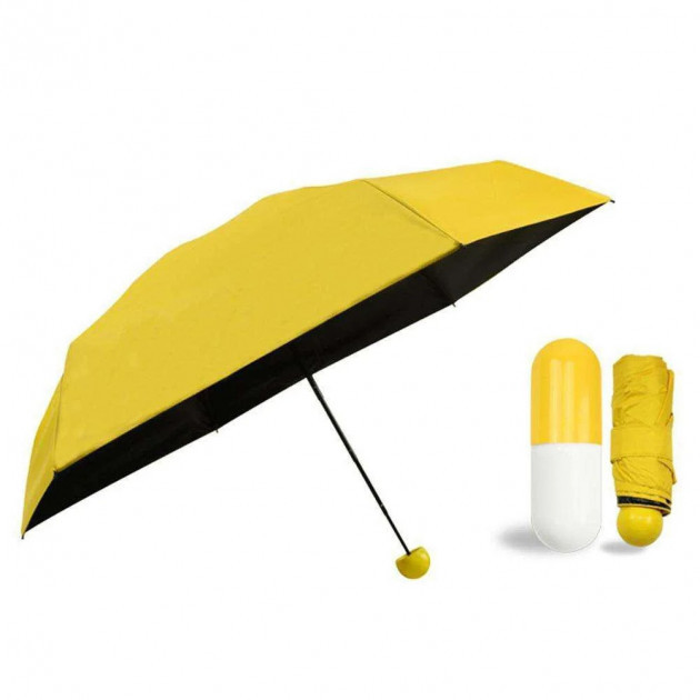 

Мини Зонт в капсуле карманный HLV Umbrella Yellow