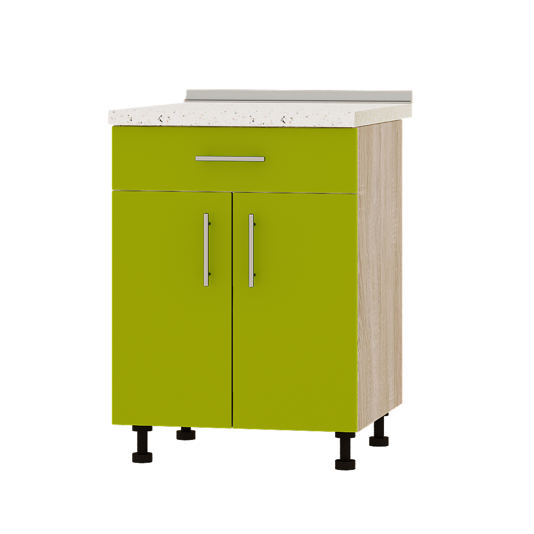 

Кухня Оптима модуль Низ Н75-600 Лайм - Сонома 60х47х82 см