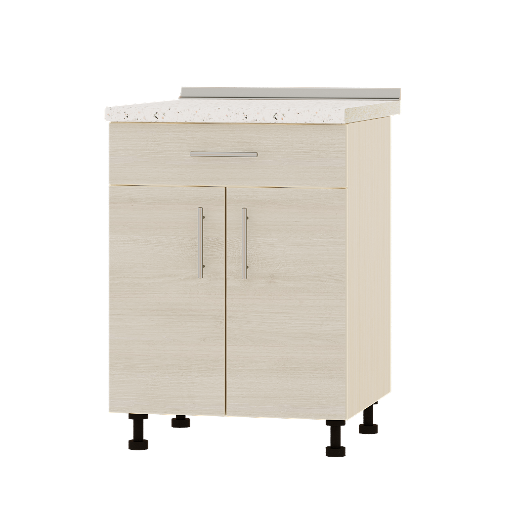 

Кухня Оптима модуль Низ Н75-600 Шамони Светлый - Дуб молочный 60х47х82 см