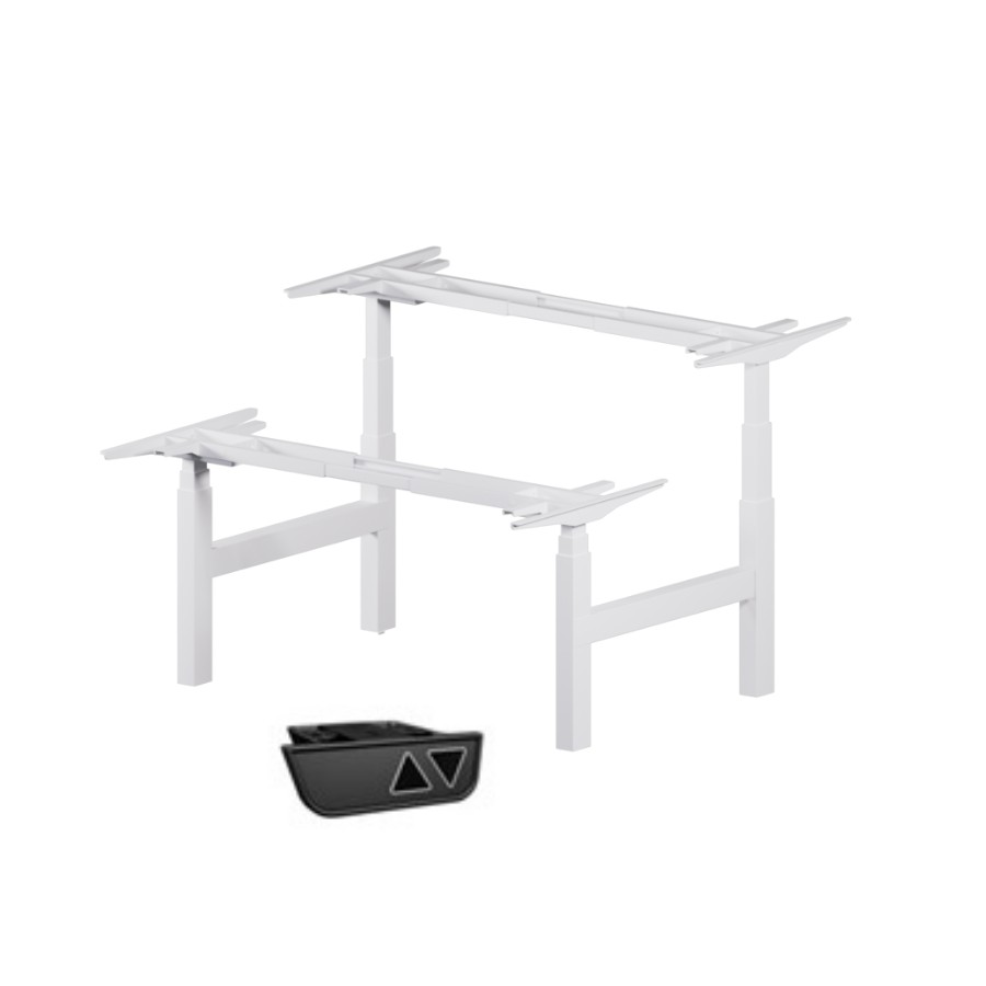 

База подъемного стола двойная Doble H type EPI EE 470 White