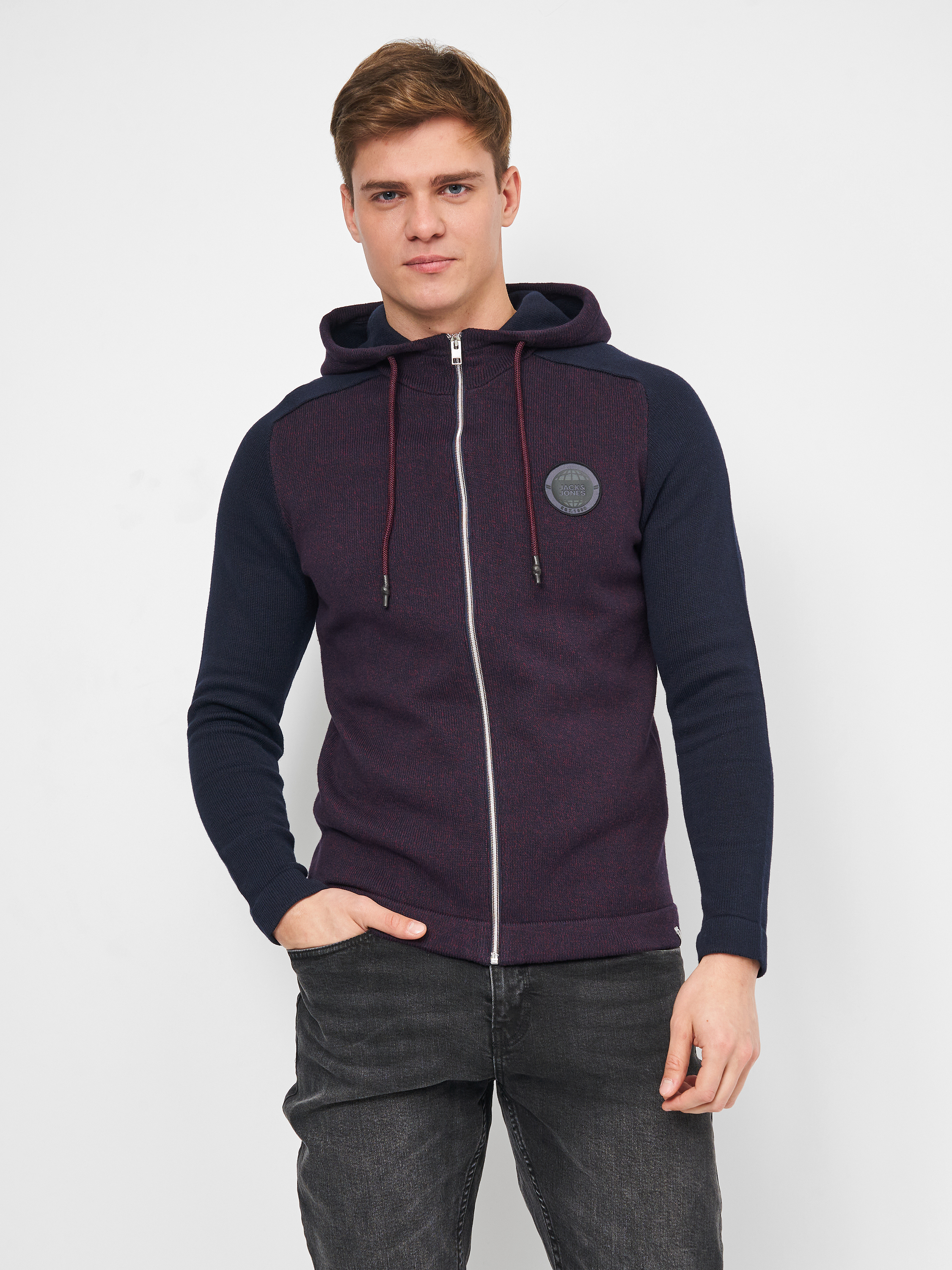 

Толстовка Jack & Jones XAZ258221TNLU  Бордовый/Темно-синий, Толстовка Jack & Jones XAZ258221TNLU L Бордовый/Темно-синий
