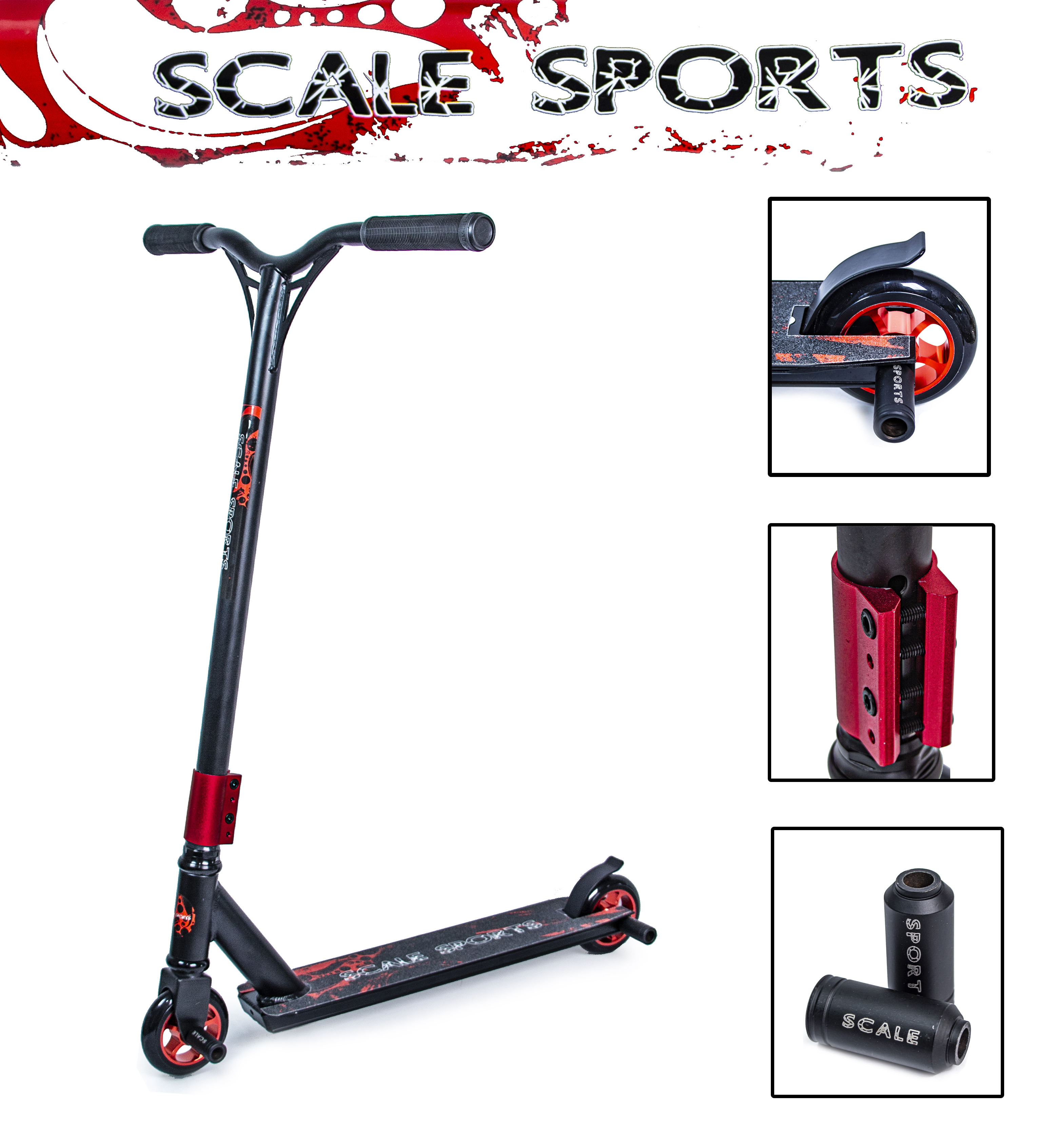 

Трюковый самокат Scale Sports STORM черный