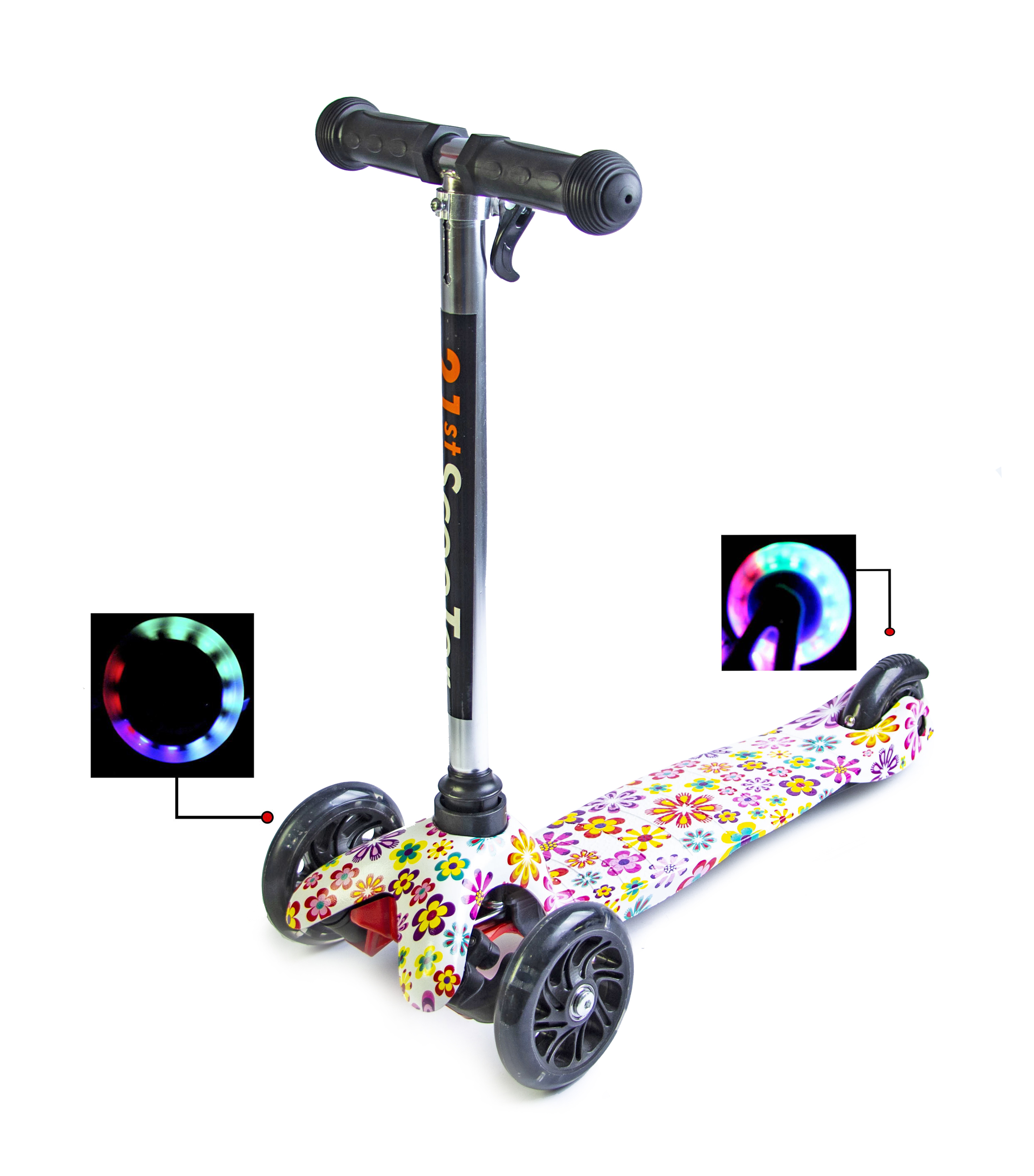 

Самокат Детский Scale Sports Mini Best. Violet Flowers
