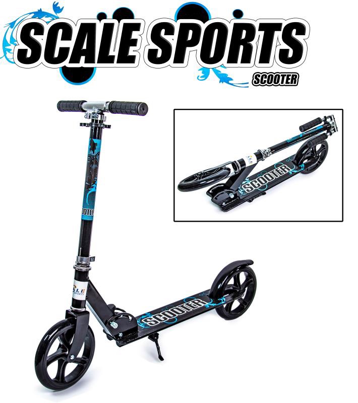 

Двухколесный самокат Scale Sports Складной Scooter 460 Black