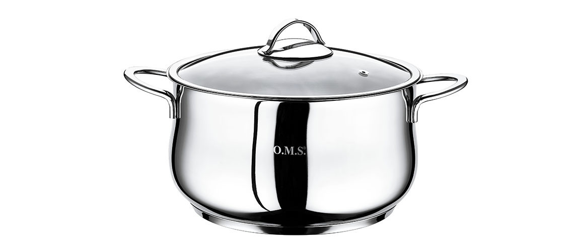 

Кастрюля со стеклянной крышкой Oms Yummy 2038-S-22 4.3 л 22 см