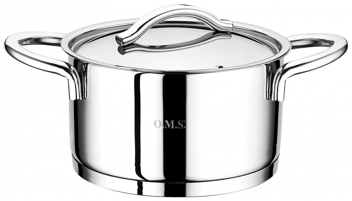 

Кастрюля со стеклянной крышкой Oms Cylinder 2037-16 16 см 1.8 л