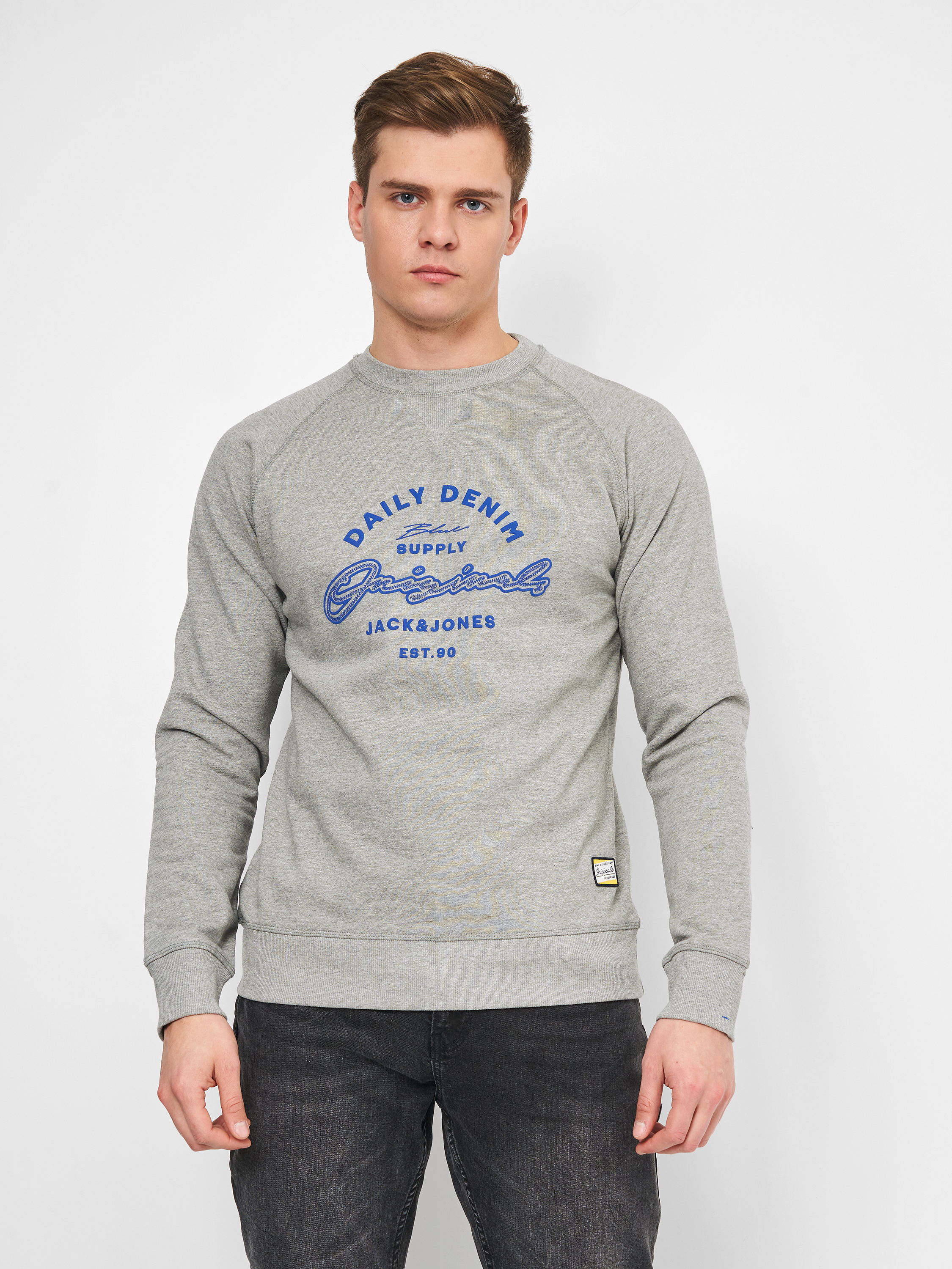 

Свитшот Jack & Jones XAZ258305HKWM  Серый с принтом, Свитшот Jack & Jones XAZ258305HKWM L Серый с принтом