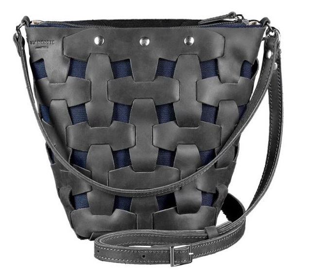 

Сумка женская кожаная плетеная BlankNote CRAZY HORSE черная BN-BAG-32-g-kr