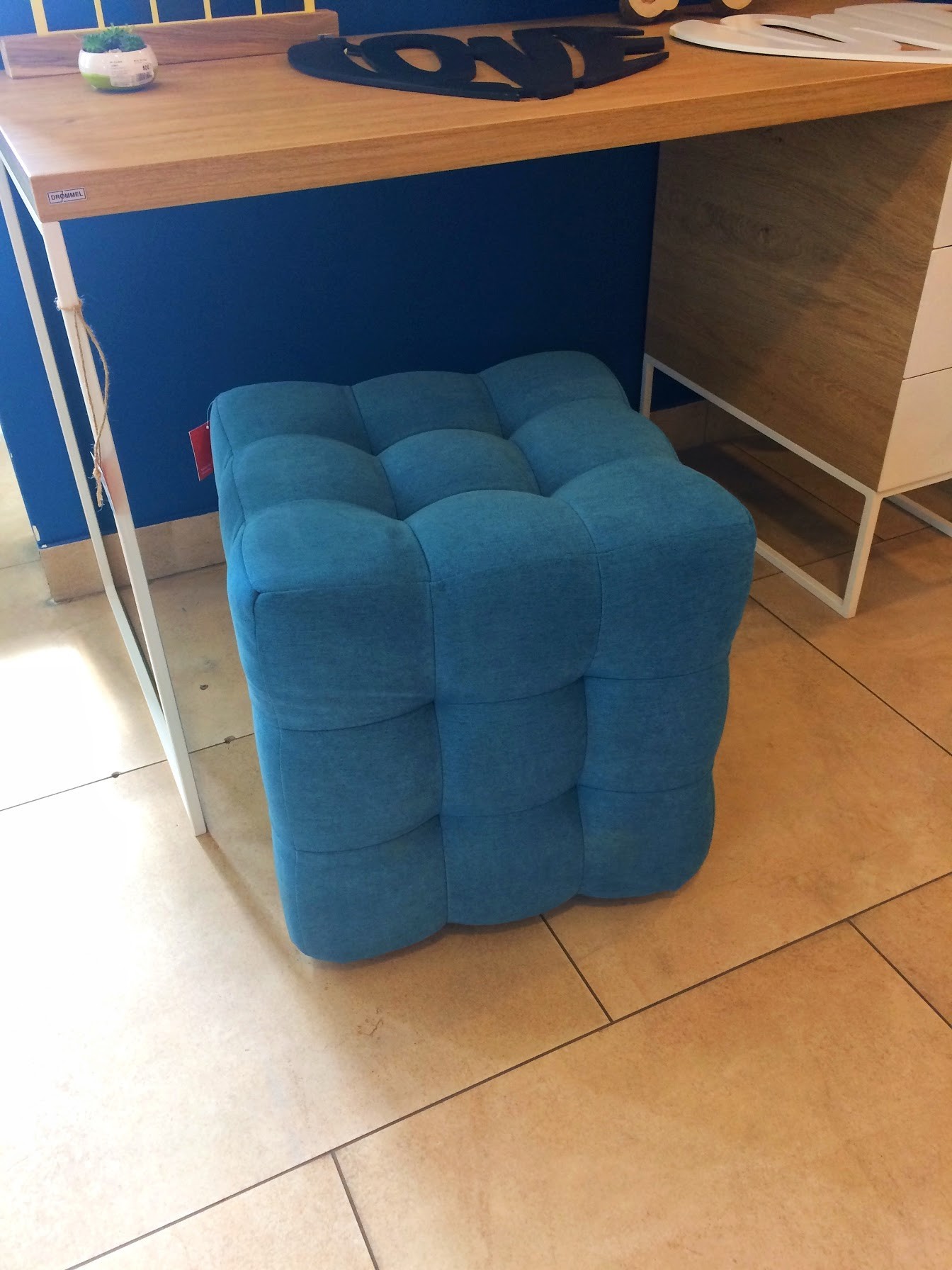 

Пуф квадратный Куб PiLLowDesign 45х45 см бирюзовый Trinity 13