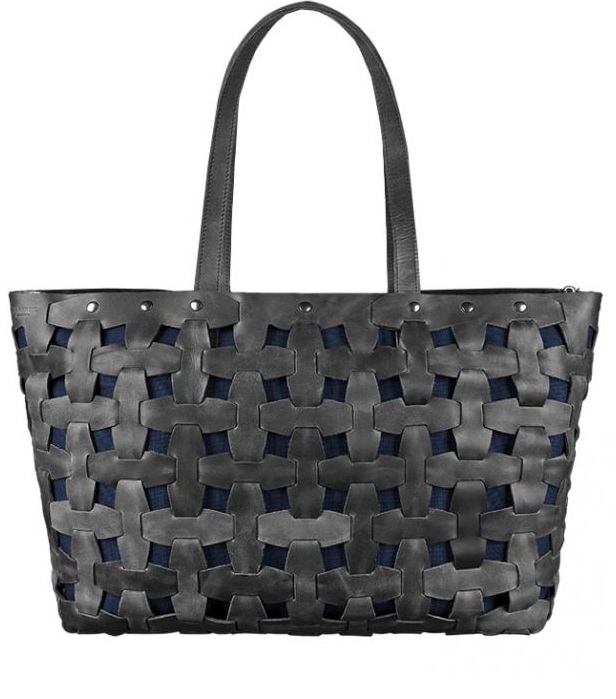 

Сумка женская кожаная плетеная BlankNote черная BN-BAG-34-g-kr