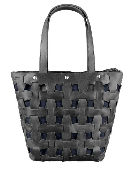 

Сумка женская кожаная плетеная BlankNote CRAZY HORSE черная BN-BAG-33-g-kr