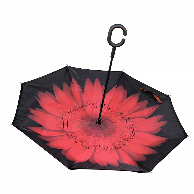 

Зонт Lesko Up-Brella Цветок Красный ветрозащитный обратное сложение умный зонт антизонт зонт-наоборот (K/OPT2-2907-7814)