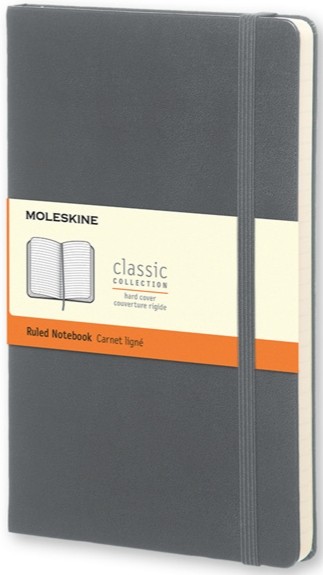 

Блокнот Moleskine Classic середній 13 х 21 см в лінію сірий