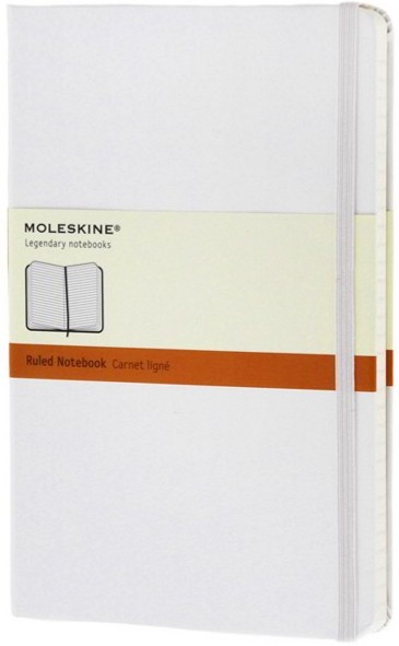 

Блокнот Moleskine Classic середній 13 х 21 см в лінію білий