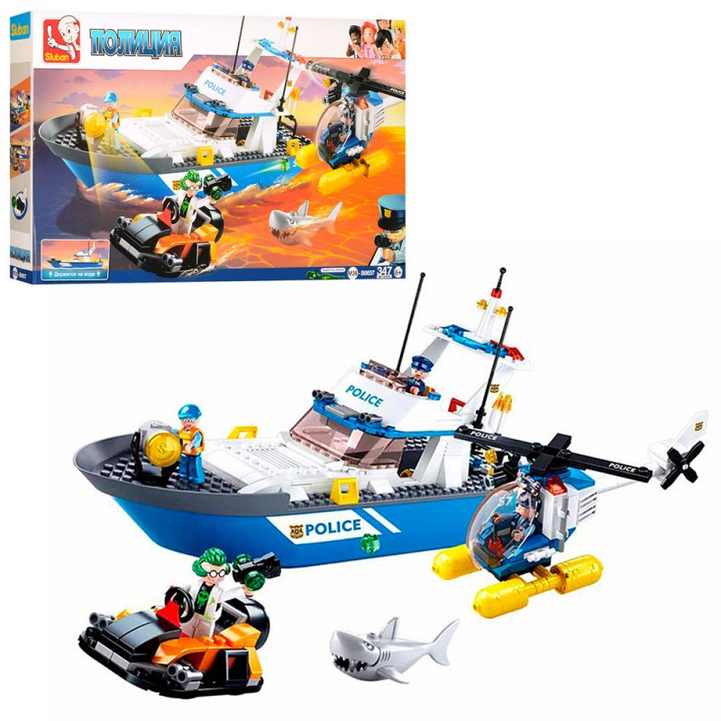 

Конструктор Sluban Полиция 347 деталей M38-B0657-YV