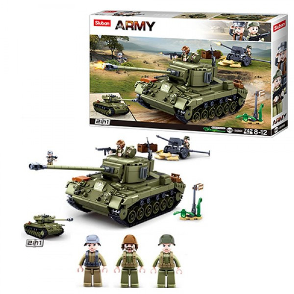 

Конструктор Sluban Военный 742 детали M38-B0860-YV