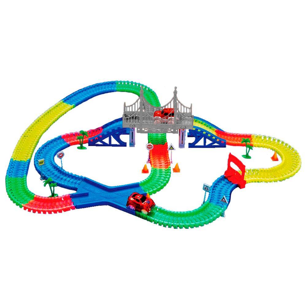 

Автотрек ББ Mega Set 360 деталей + 2 машинки 5486-YV