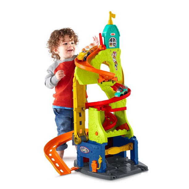 

Игровой набор Фишер Прайс Гоночный трек Небоскрёб Fisher-Price Little People Sit 'N Stand Skyway 2-In-1 (HBD77)