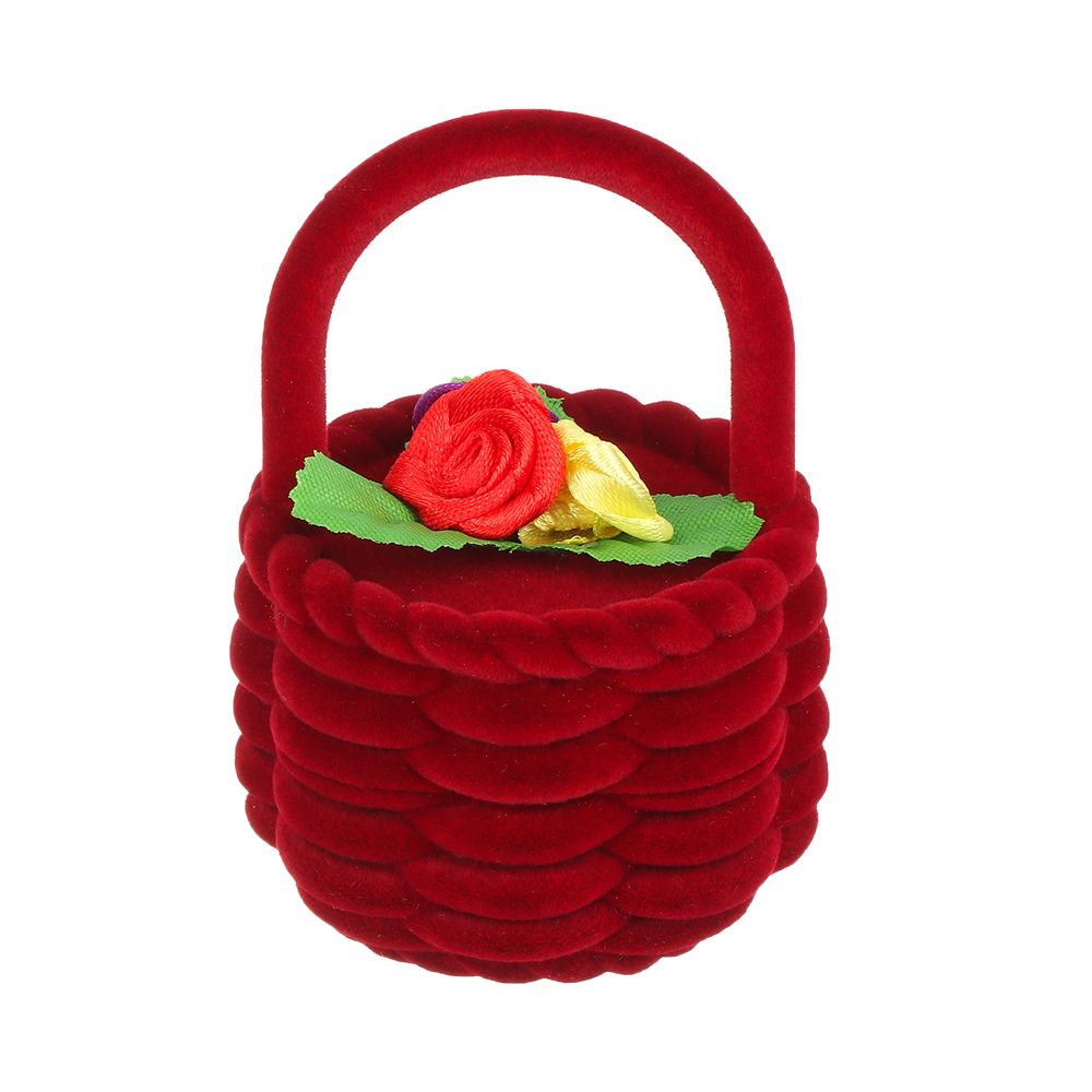 

Футляр для кольца, украшений Diamant Корзинка Red Velvet