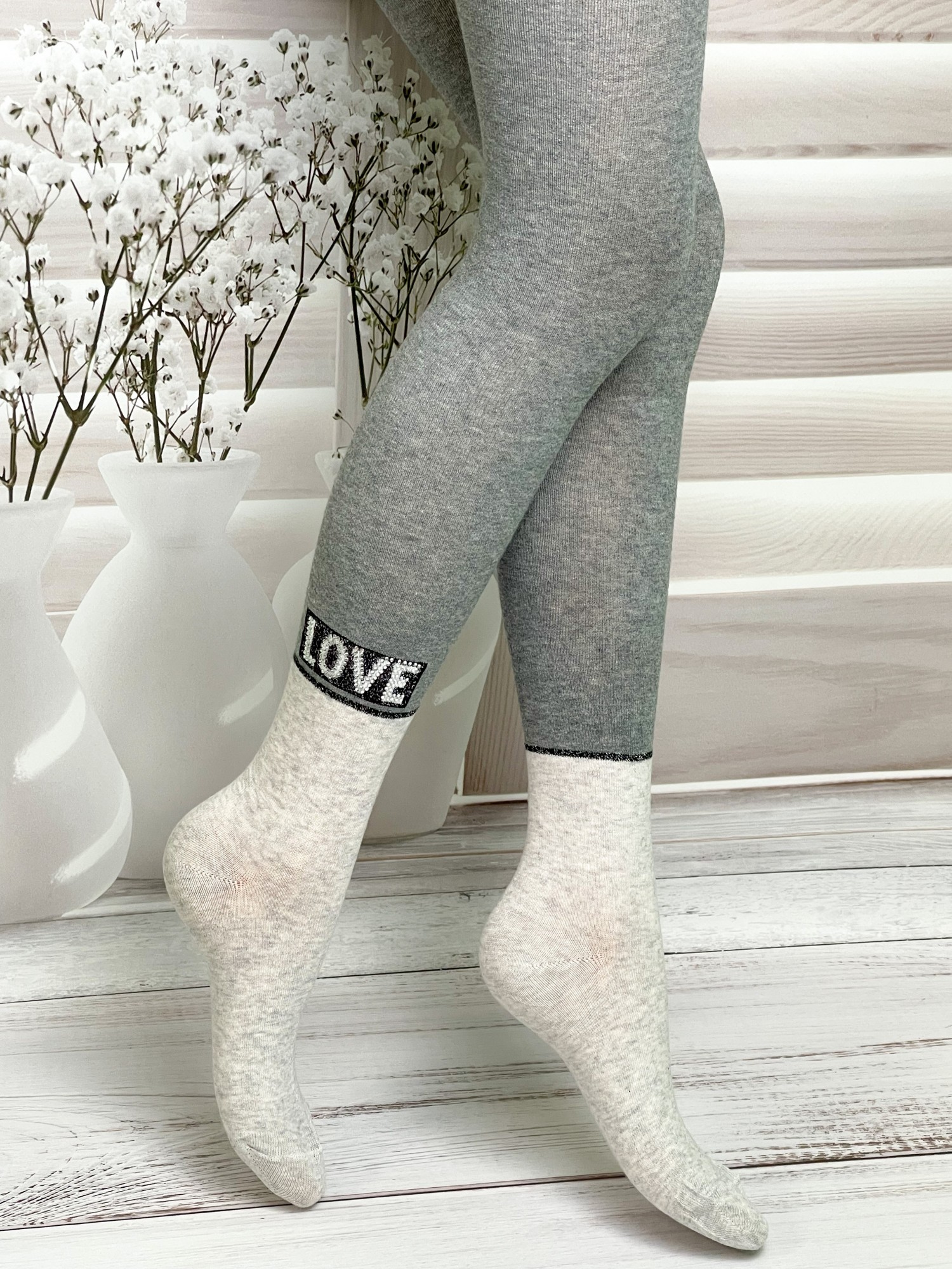 

Хлопковые колготки Pier Lone серый 158-164 см PL-312