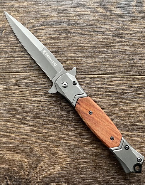 

Складной туристический нож для рыбалки и охоты Browning FA52 не большой (FA52-wood)