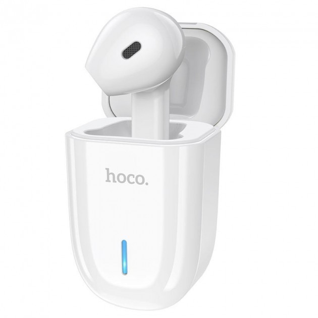 

Bluetooth-гарнитура Hoco Flicker Unilateral с зарядным кейсом white