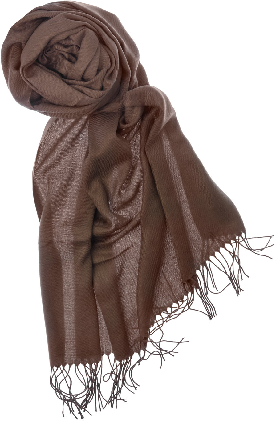 

Палантин Pashmina коричневый