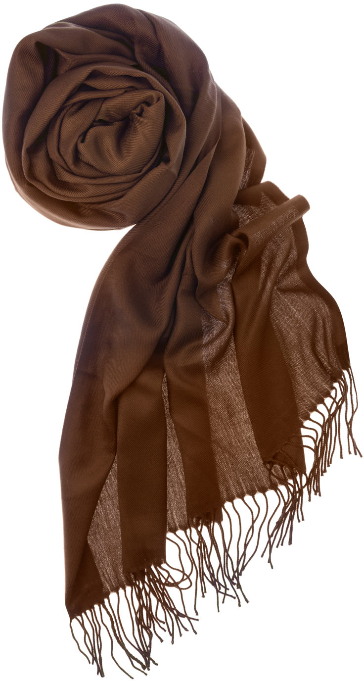 

Палантин Pashmina коричневый