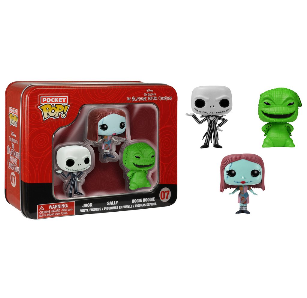 

Игровой набор из трех фигурок Funko POP! Серии мультфильма Кошмар перед Рождеством, 4 см