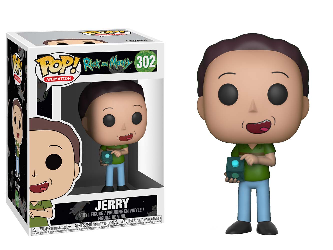 

Игровая виниловая фигурка Funko POP! Серии Rick and Morty - Джери, 9,6 см