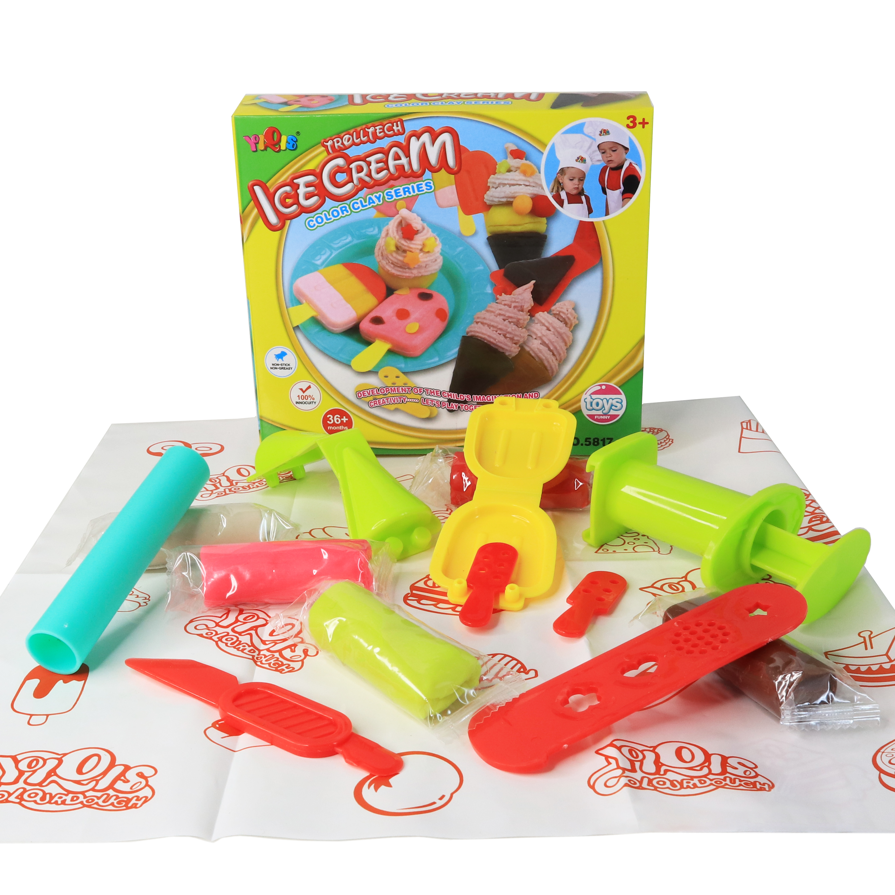 

Набор пластилина для лепки M+ Alento Playdough Ice Cream