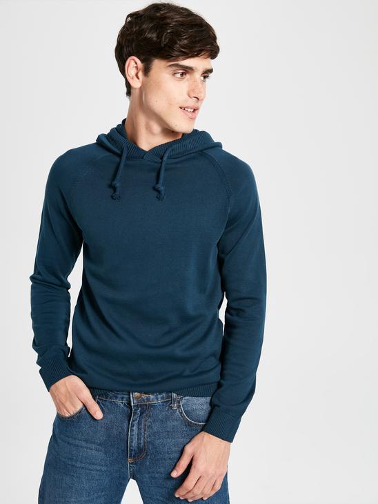 

Мужской свитер LC Waikiki с капюшоном S Синий (LCWKnitwear-1289)