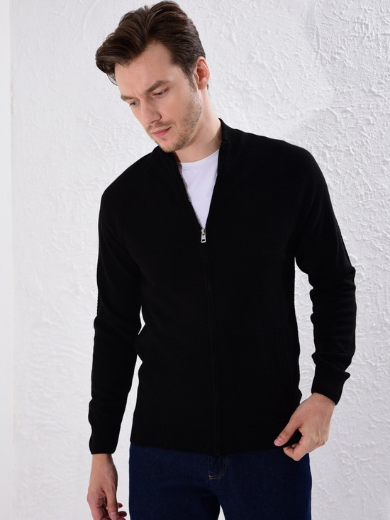 

Мужская кофта LC Waikiki на молнии и с карманами  Черная (LCWKnitwear-1767, Мужская кофта LC Waikiki на молнии и с карманами XL Черная (LCWKnitwear-1767)