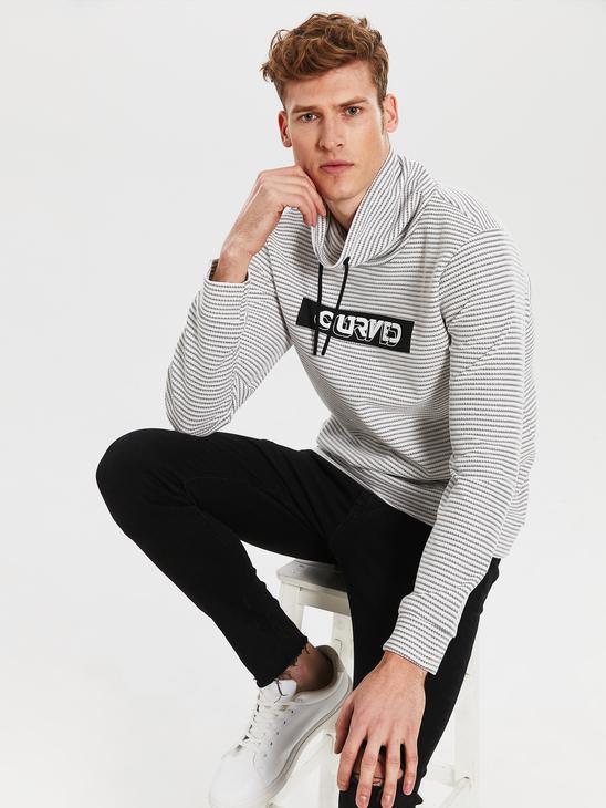 

Мужской свитшот LC Waikiki в полоску  Серый (LCWKnitwear-1270, Мужской свитшот LC Waikiki в полоску XL Серый (LCWKnitwear-1270)
