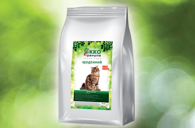 

Корм Еко-гранула для кошек 5 кг