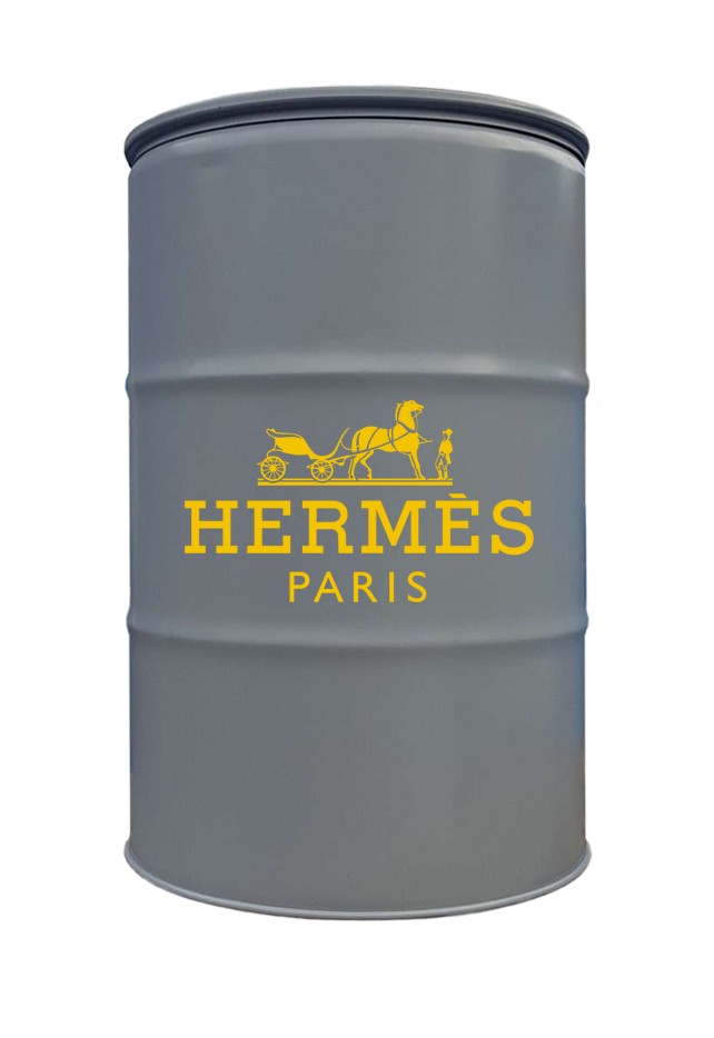 

Бочка дизайнерская в стиле LOFT (ЛОФТ) Тарне Рішення 1А2 внутреннее покрытие синее 200л серая HERMES