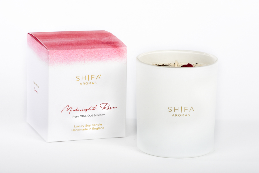 

Свеча Shifa Aromas Ночная роза 220 г в стекле