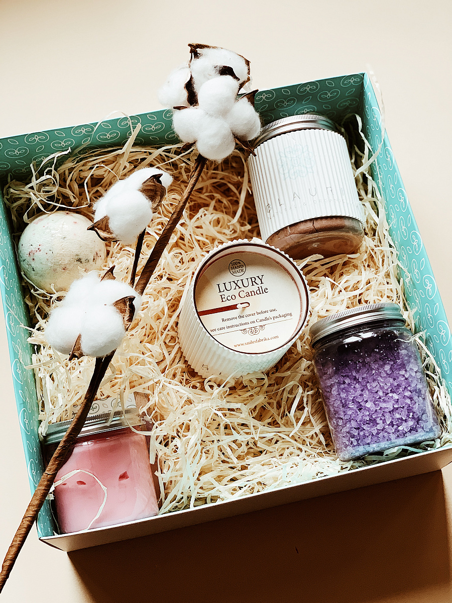Spring-Box 2 (обертывание для тела + йогурт для тела + соль и бомбочка ...