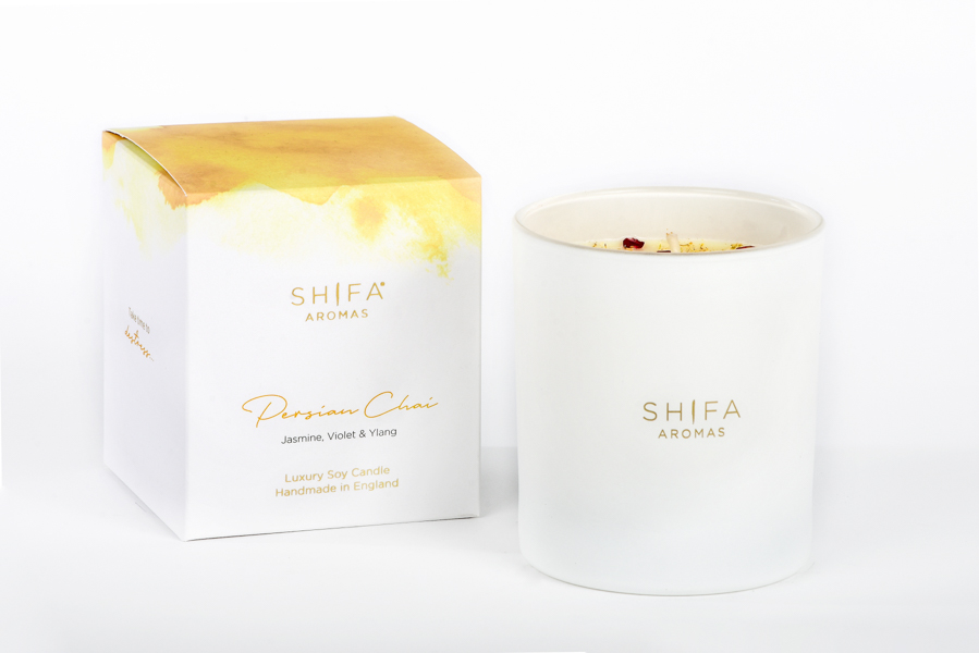 

Свеча Shifa Aromas Персидский чай 220 г в стекле