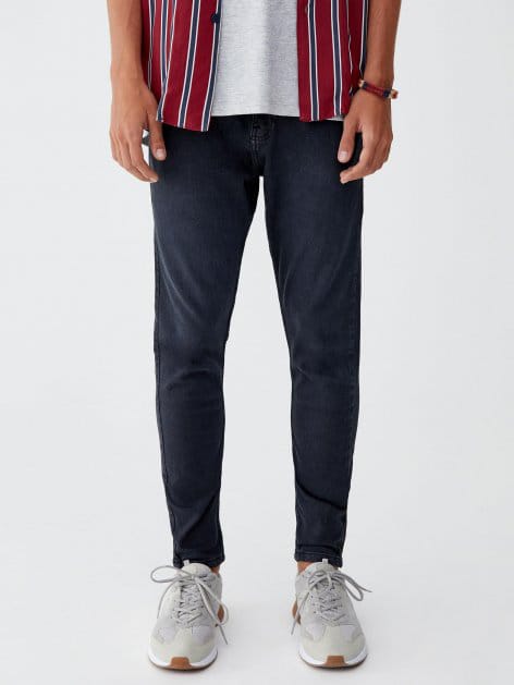 

Джинсы Pull & Bear 5680/509/800 44 Темно-серые джинс