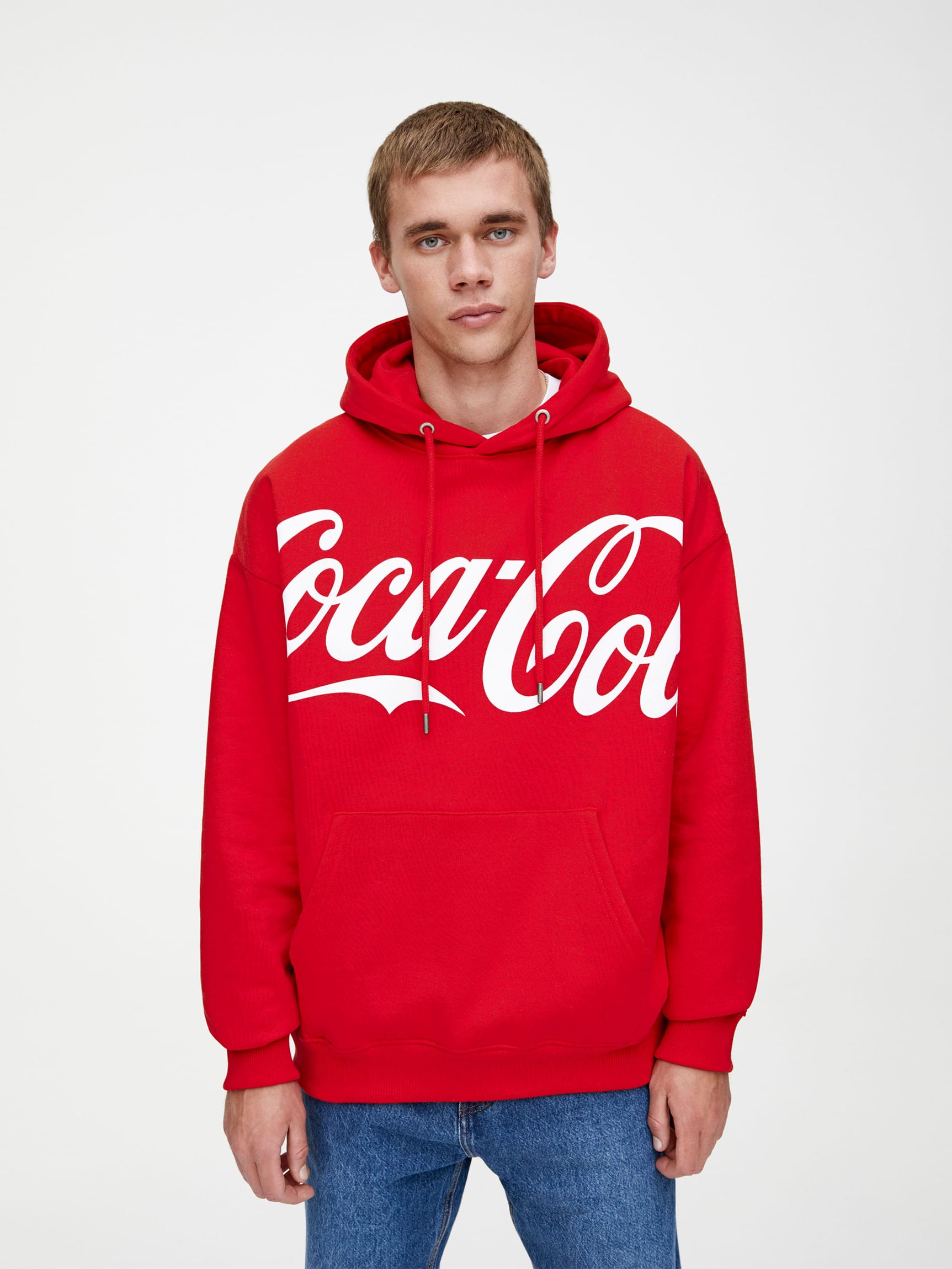 

Худи Pull & Bear 9596/545/600  Красное с принтом, Худи Pull & Bear 9596/545/600 L Красное с принтом