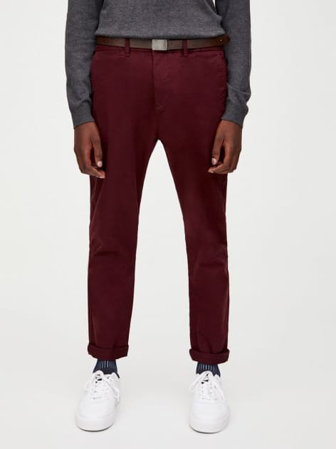 

Джинсы Pull & Bear 9670/510/681  Бордовые, Джинсы Pull & Bear 9670/510/681 40 Бордовые